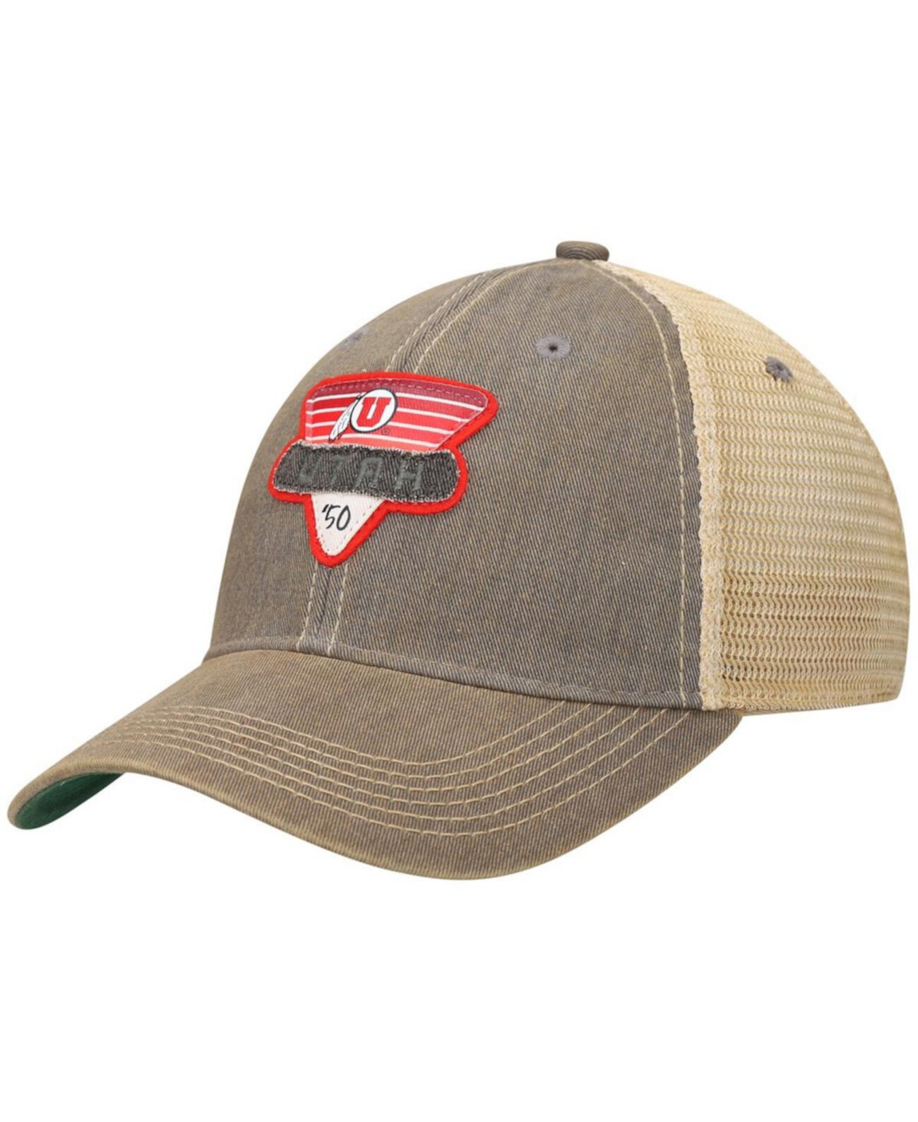 Бейсболка Legacy Athletic Men's Gray Utah Utes Legacy Point Old Favorite Trucker Legacy Athletic