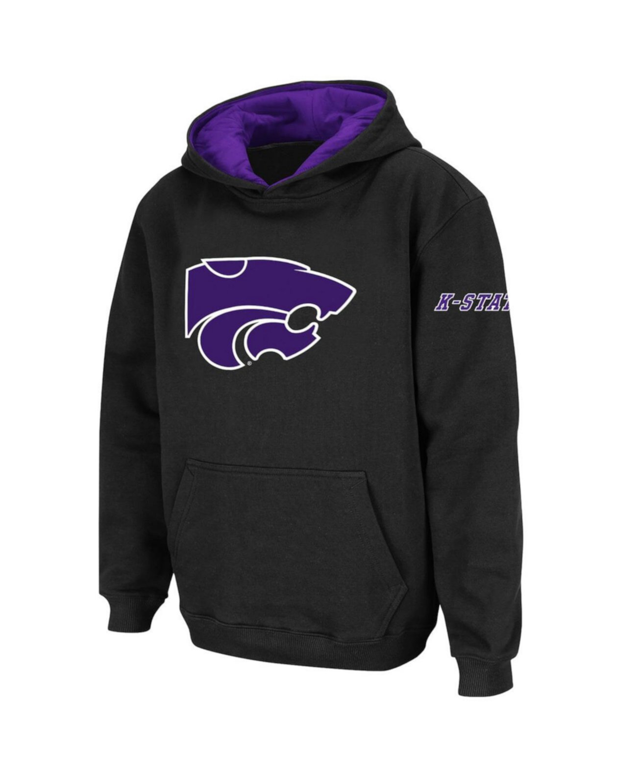 Детское худи Kansas State Wildcats с большим логотипом из мягкого флиса Stadium Athletic