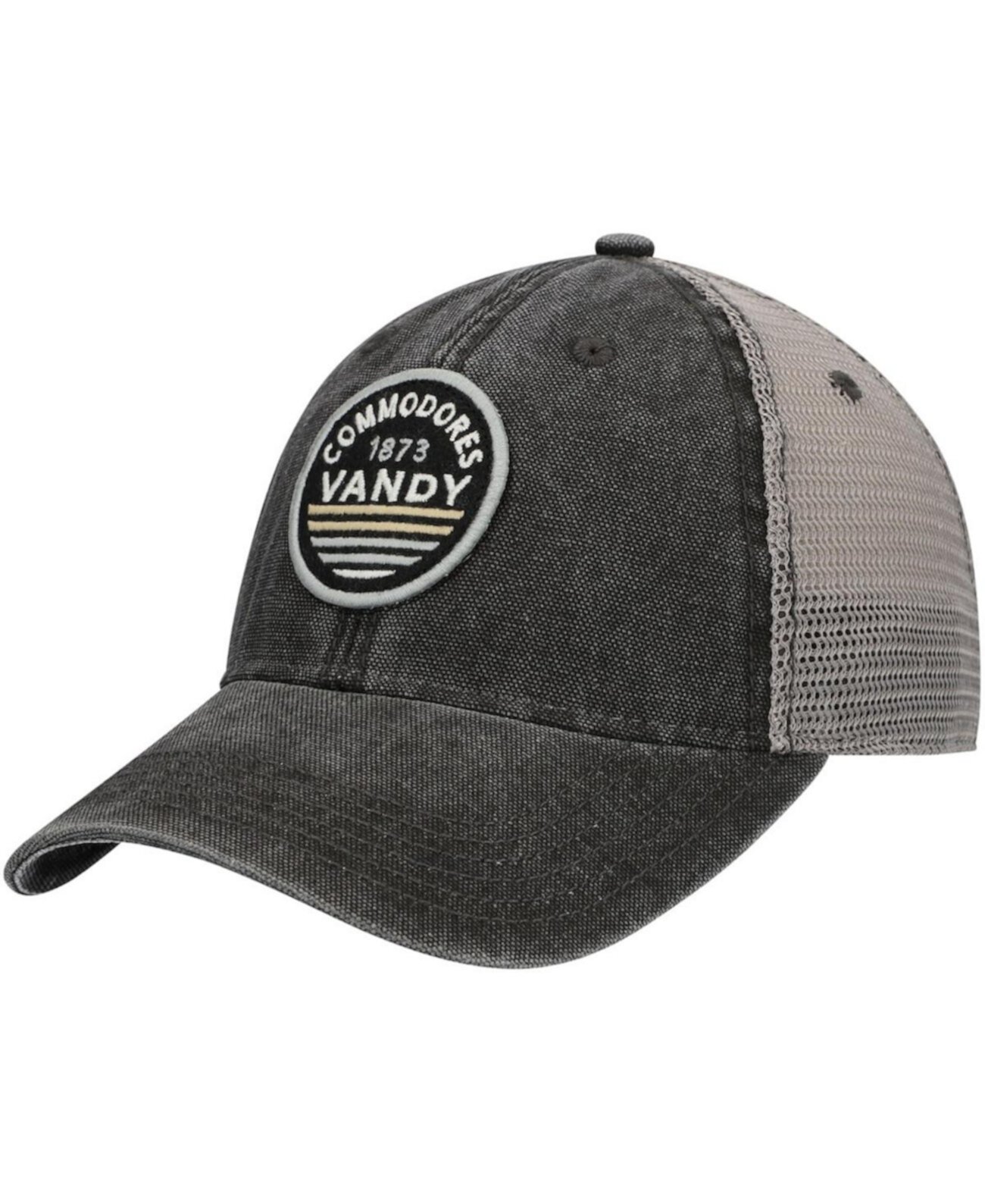 Мужская черная кепка Vanderbilt Commodores Sunset Dashboard Trucker Snapback Legacy Athletic