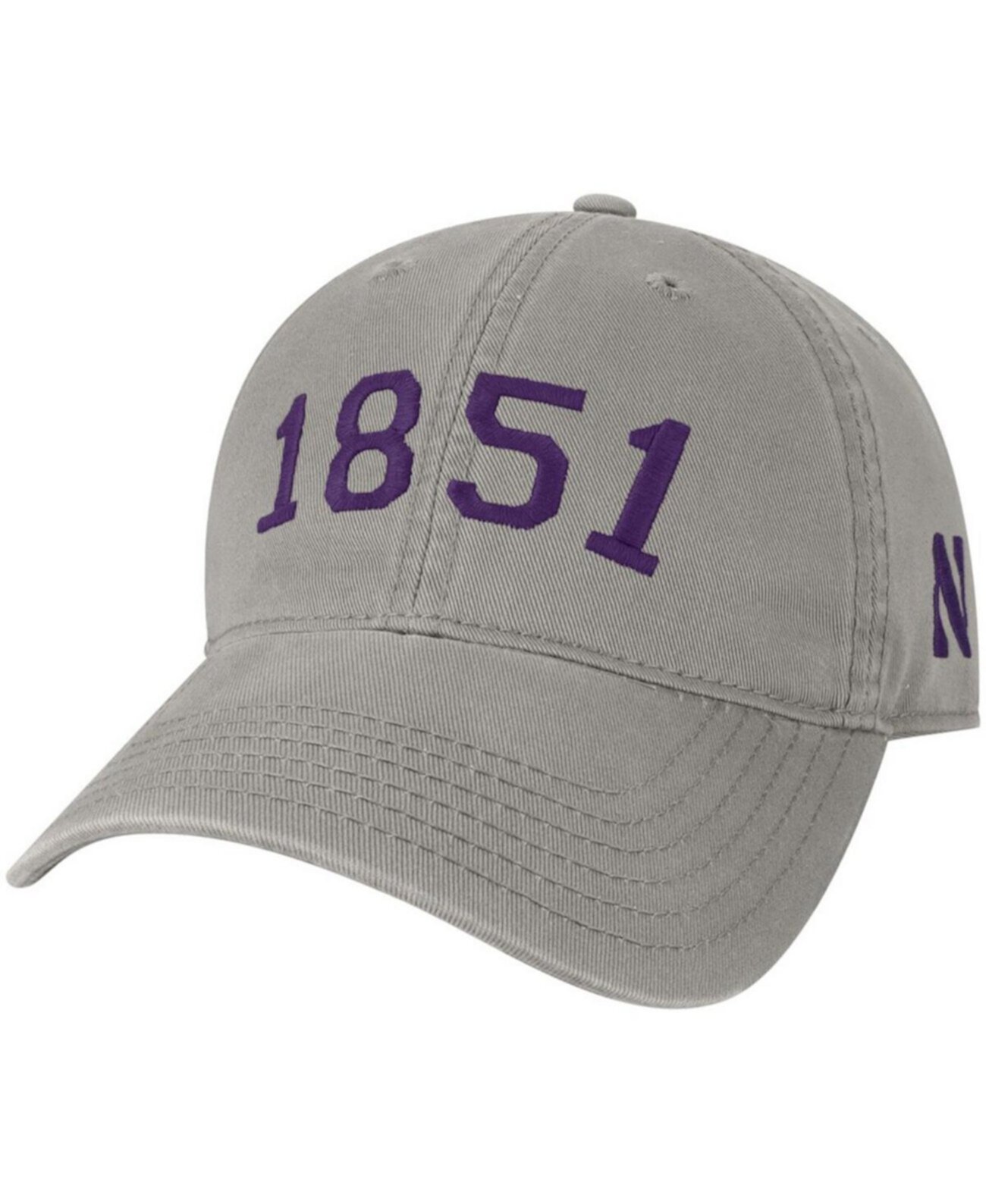 Men's Gray Northwestern Wildcats Radius Adjustable Hat Legacy Athletic