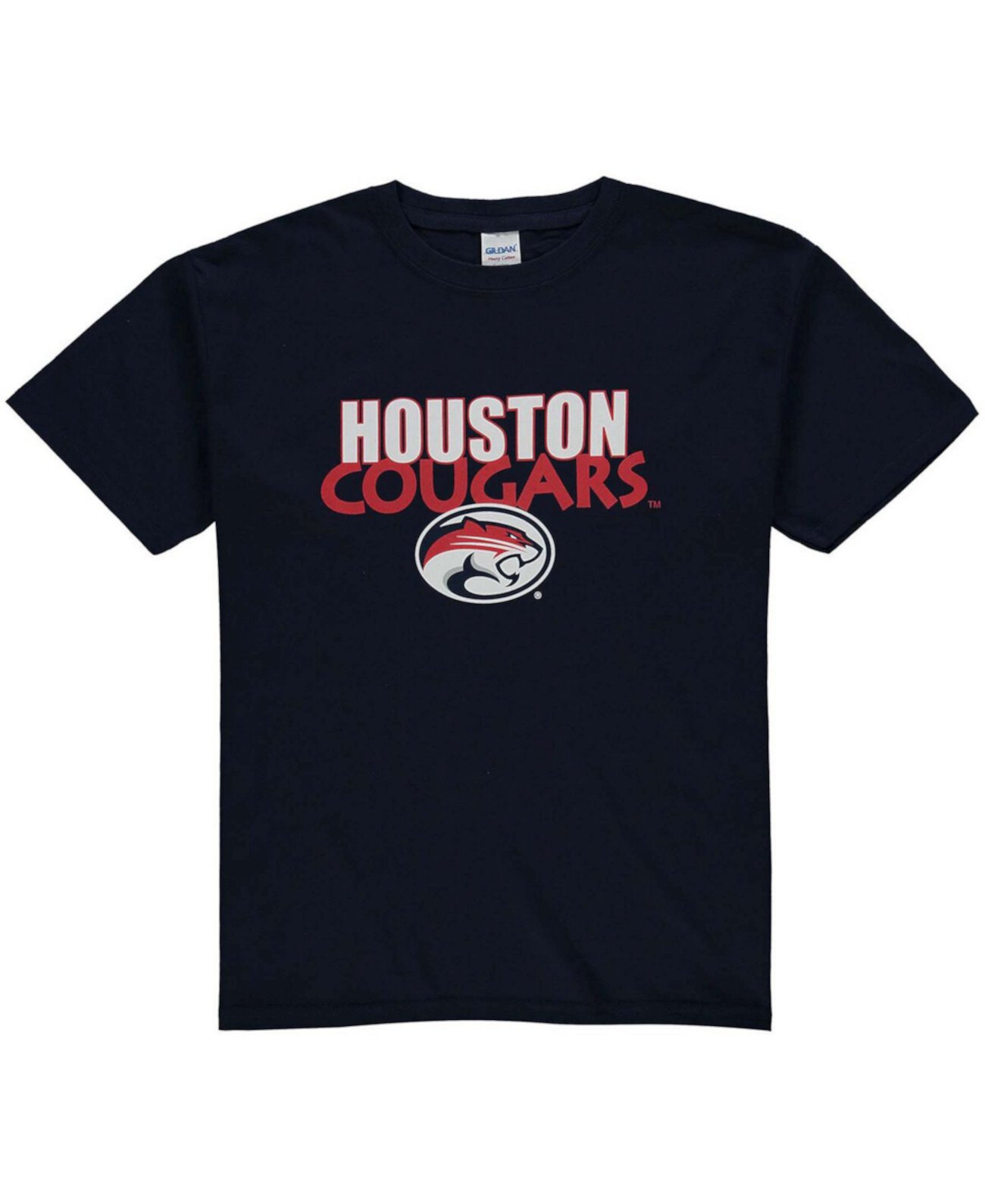 Темно-синяя футболка с логотипом Big Boys and Girls Houston Cougars Two Feet Ahead