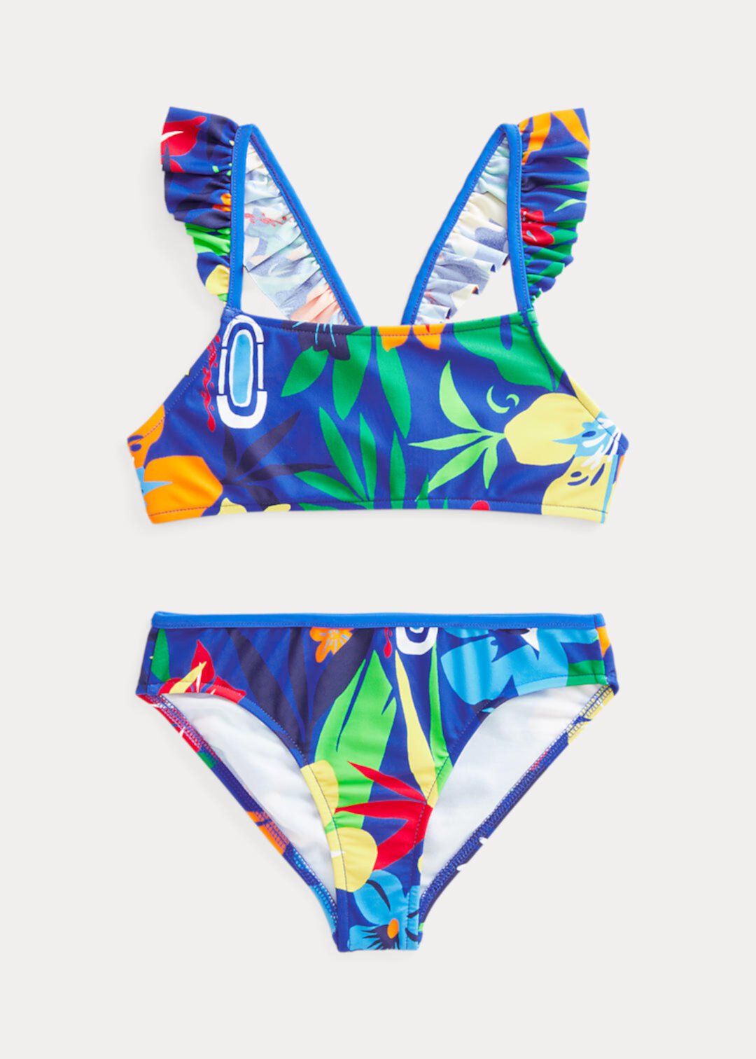 Tropical-Print Two-Piece Swimsuit Ralph Lauren
