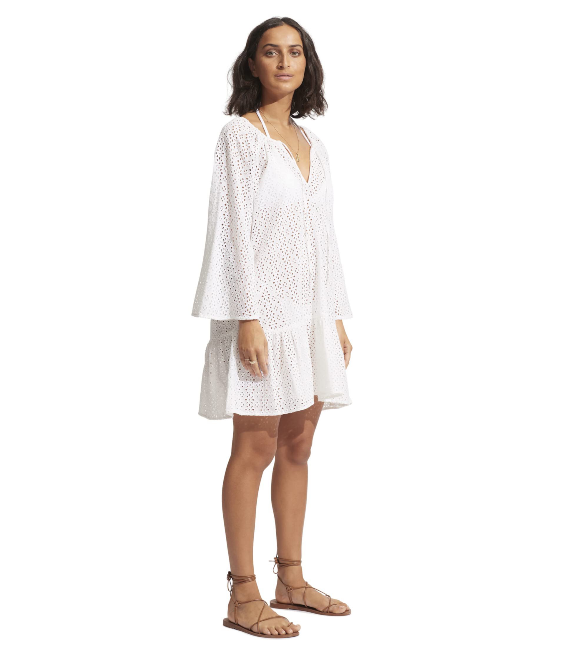 Beach Edit Broderie Anglaise Cover-Up Seafolly