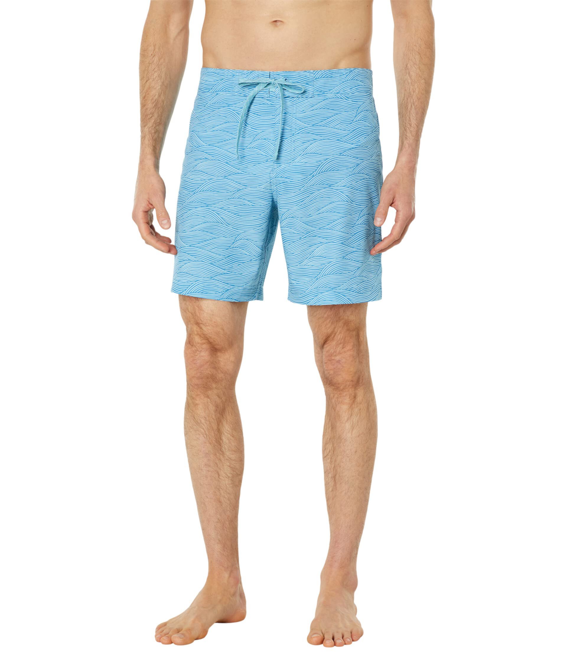 Водные шорты Southern Tide Cosmic Wave с эластичным поясом и защитой от УФ, 100% полиэстер Southern Tide