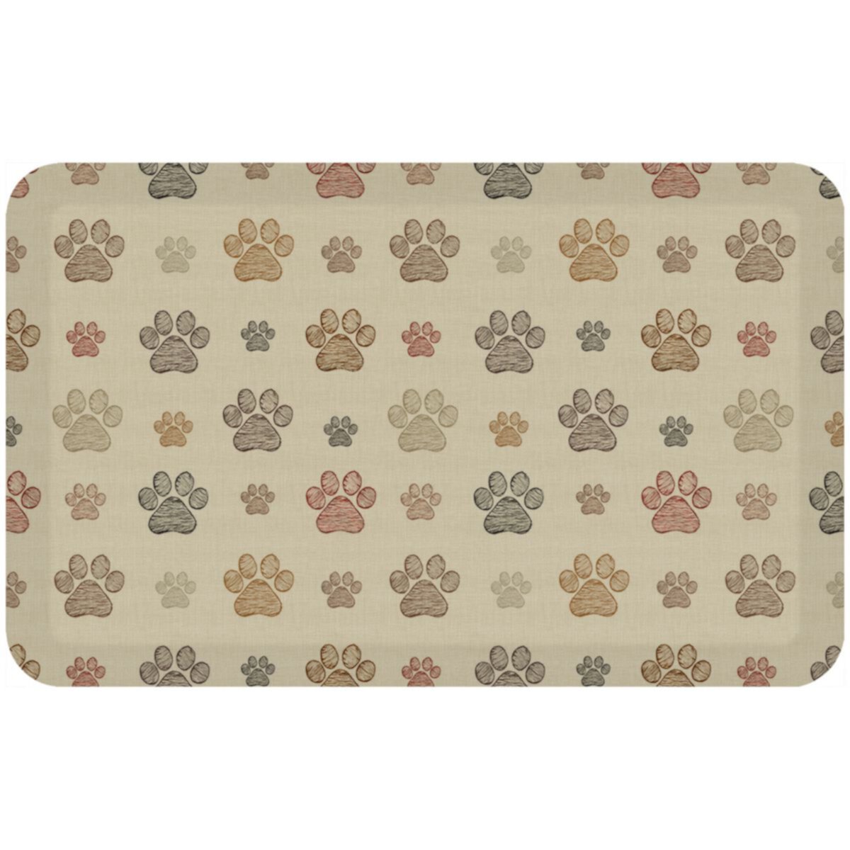 GelPro Designer Comfort Mat - Pawz Brown Lab 20&#34; x 32&#34; GelPro