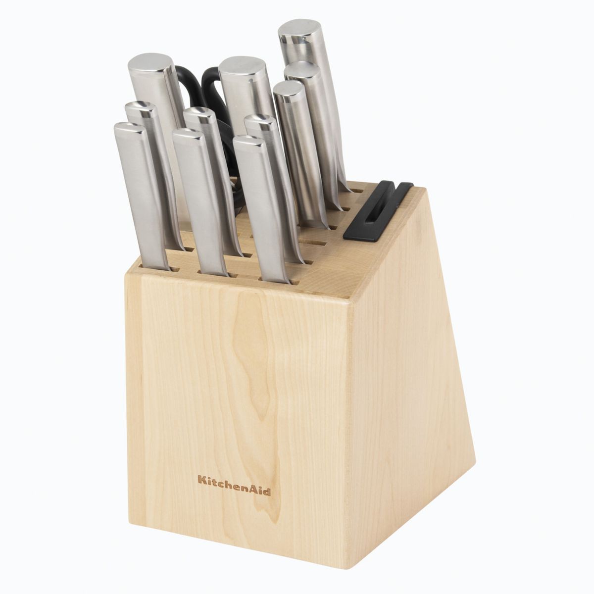 Набор кованых ножей KitchenAid Gourmet со встроенной точилкой для ножей KitchenAid