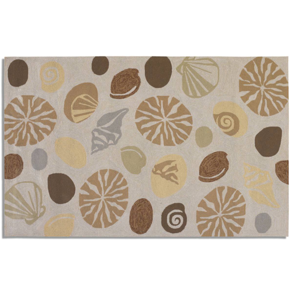 Couristan Outdoor Escape Barnegat Bay Shell Indoor Outdoor Rug Couristan