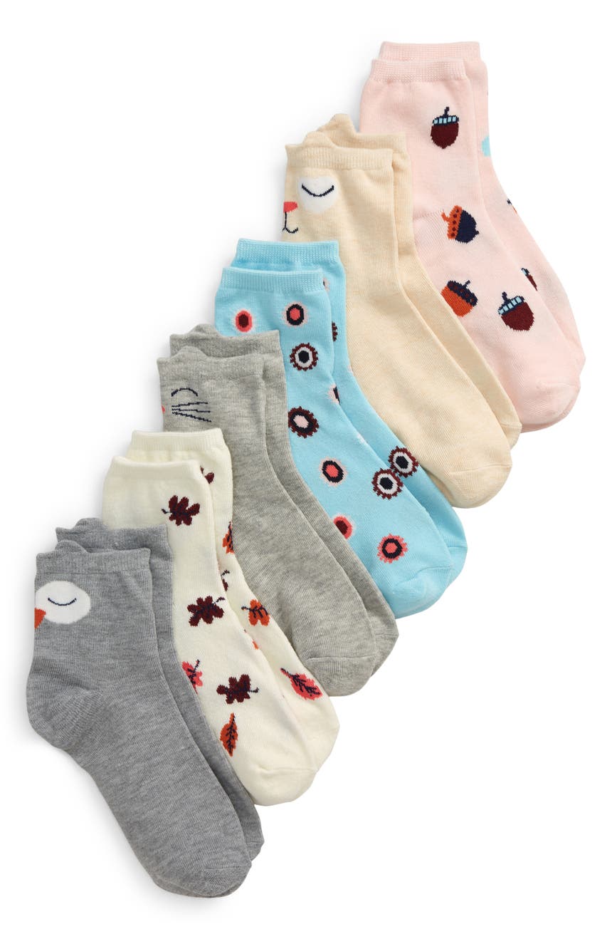 Kids' Assorted 6-Pack Quarter Socks Tucker + Tate