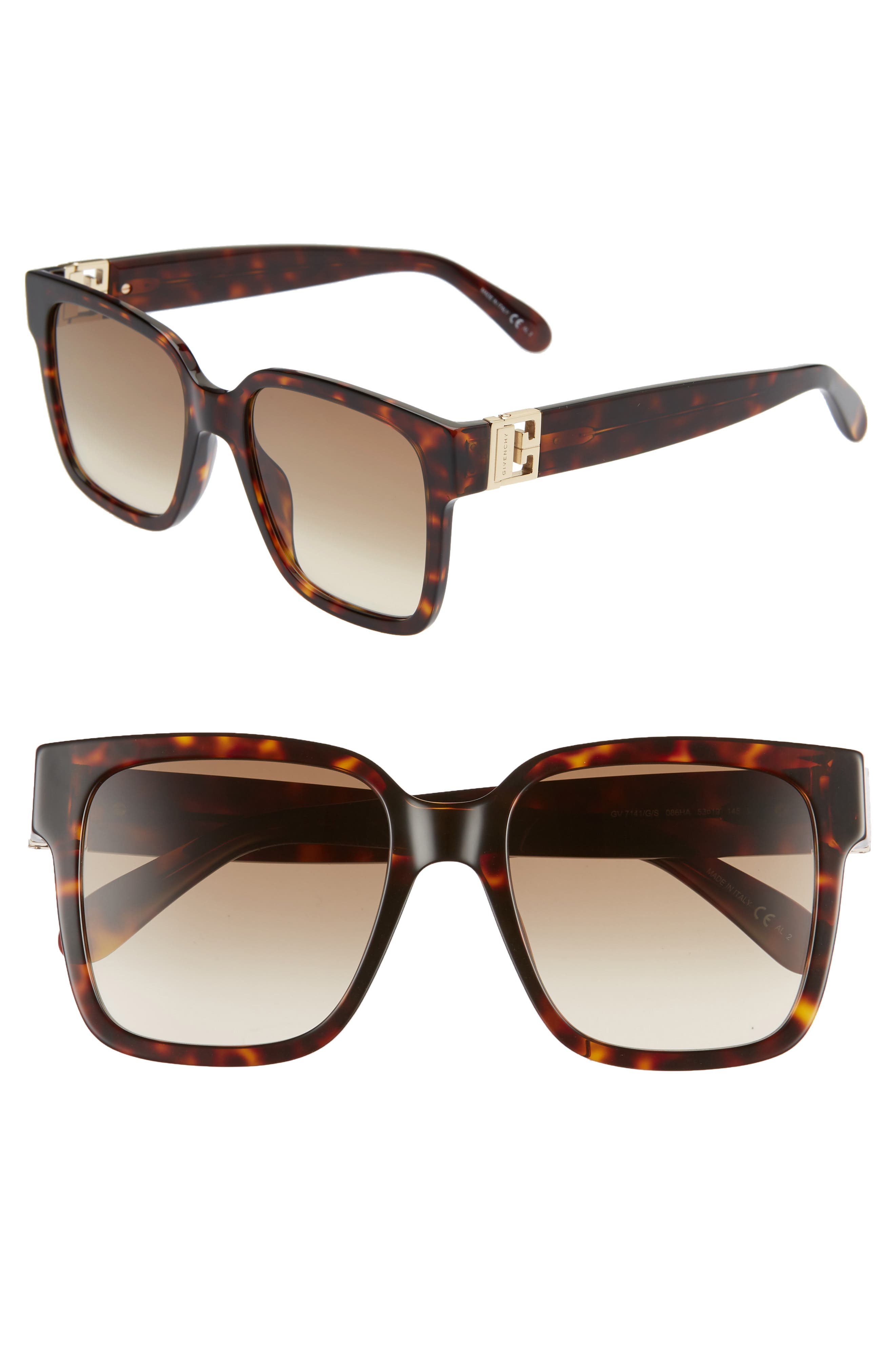 Квадратные солнцезащитные очки 53 мм Givenchy