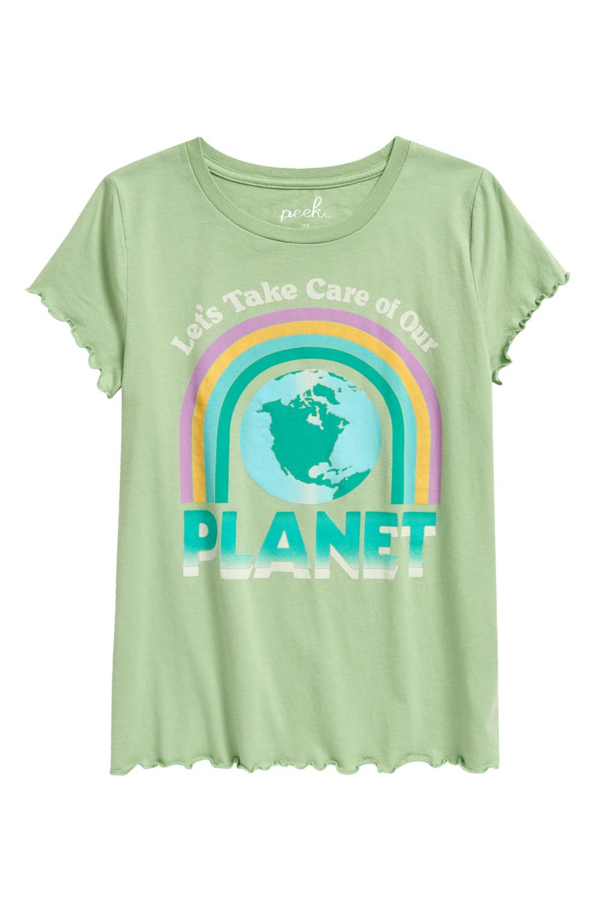 Kids' Planet Cotton Graphic Tee PEEK AREN'T YOU CURIOUS