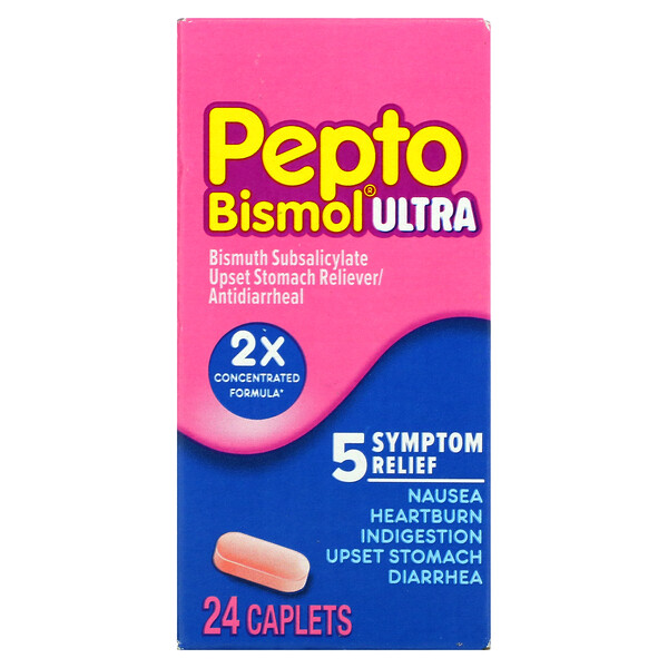 Pepto Bismol Ultra - 24 таблетки - Pepto Bismol Pepto Bismol