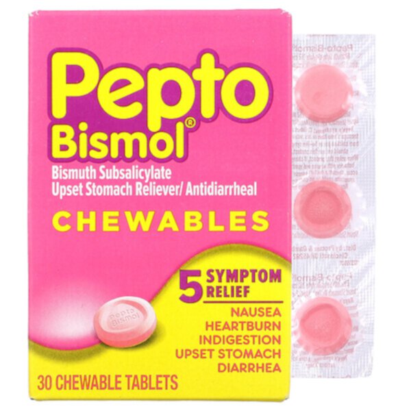 Pepto Bismol жевательные таблетки - 30 таблеток - Pepto Bismol Pepto Bismol