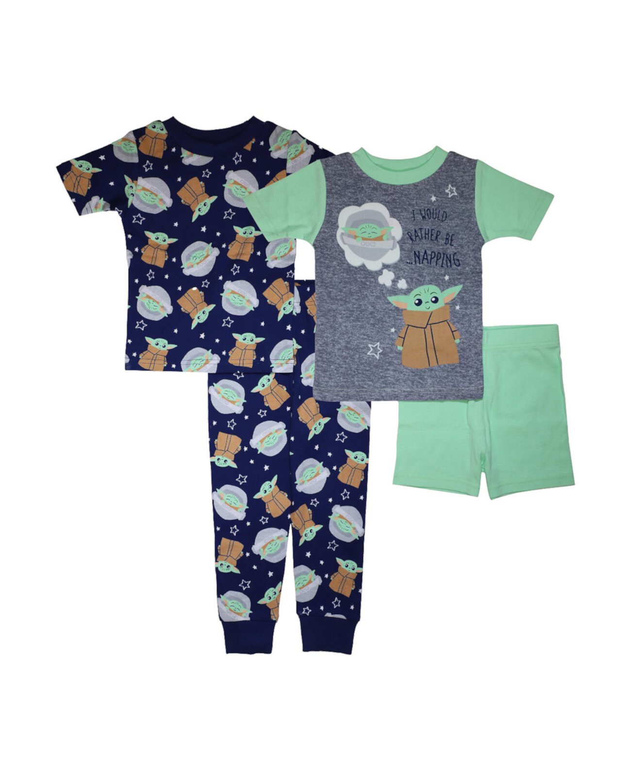Пижамы для маленьких мальчиков, комплект из 4 предметов The Mandalorian