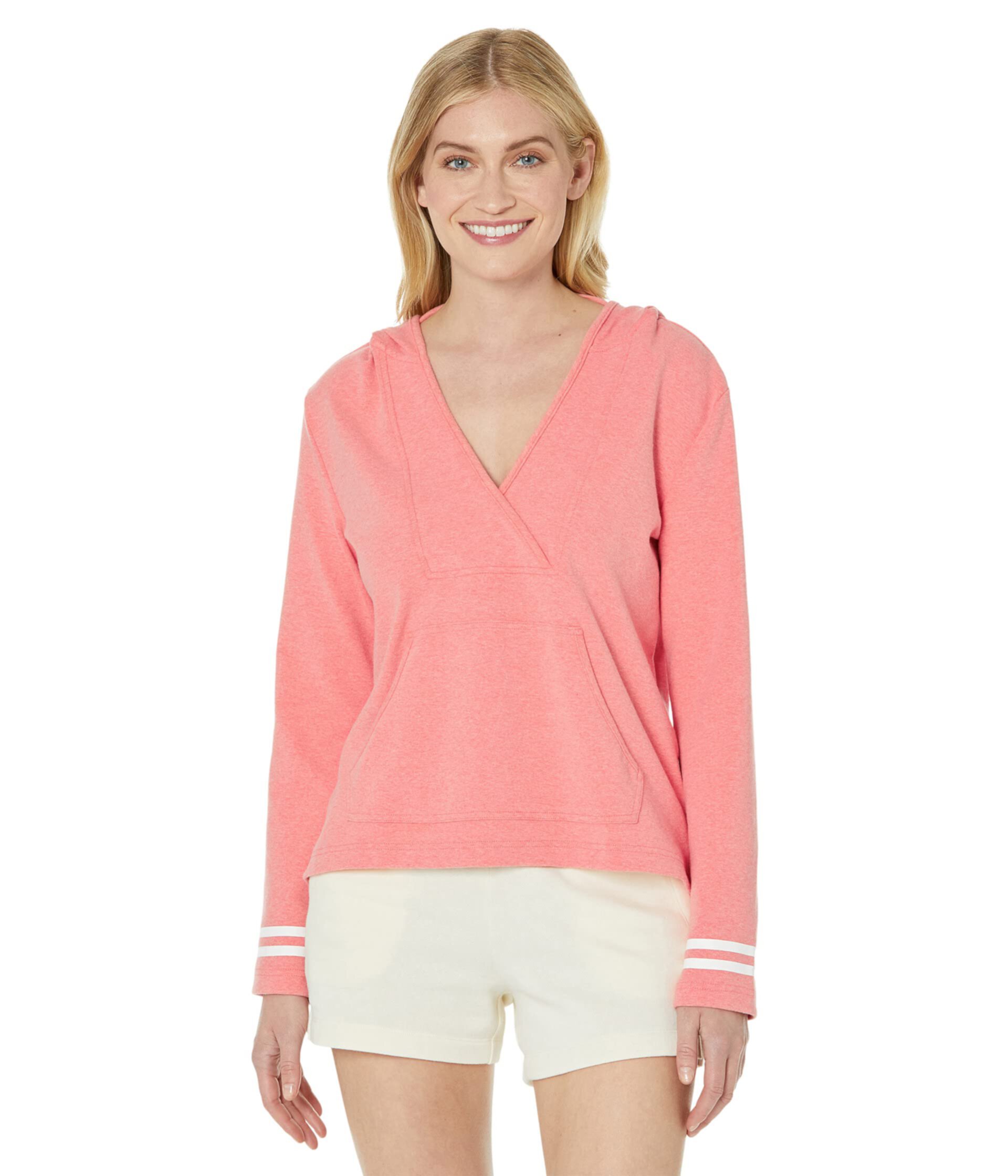 Coimbra Heather Crossover Hoodie Southern Tide