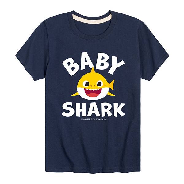 Детская футболка Baby Shark для мальчиков 8-20 с короткими рукавами и круглым вырезом Baby Shark