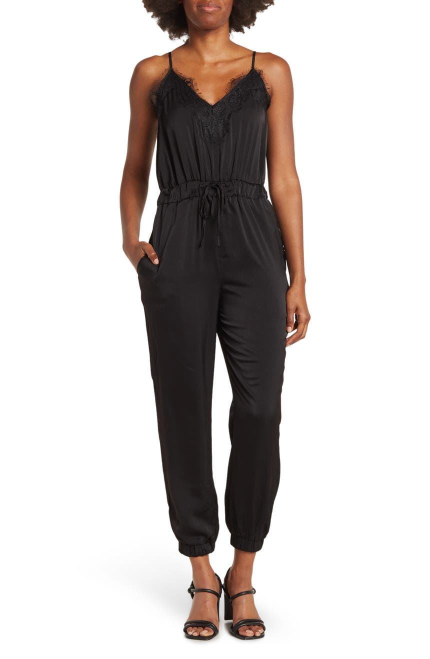 Cami Lace Satin Jumpsuit ONE ONE SIX