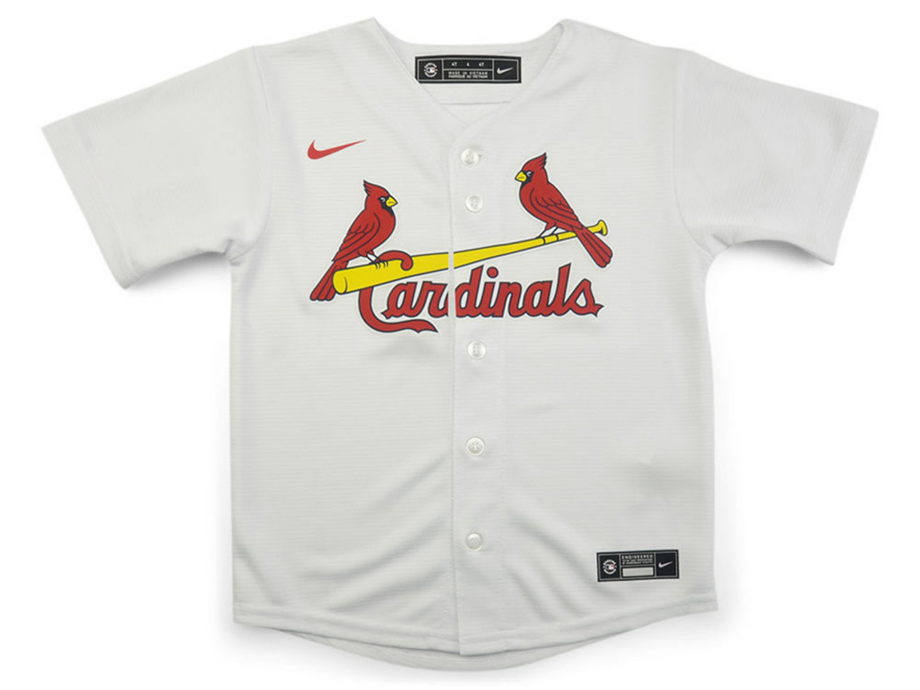Официальная пустая футболка Nike St. Louis Cardinals Kids Lids