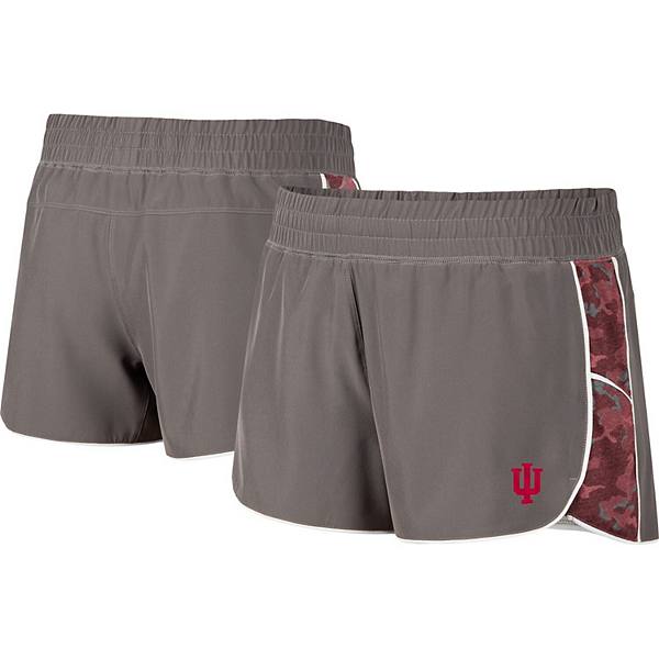 Женские шорты Colosseum Grey/Crimson Indiana Hoosiers с подкладкой Pamela Colosseum