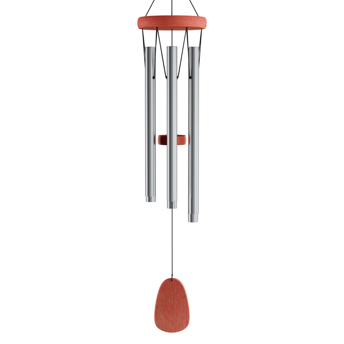 Pure Garden Silver Finish Wind Chimes Pure Garden