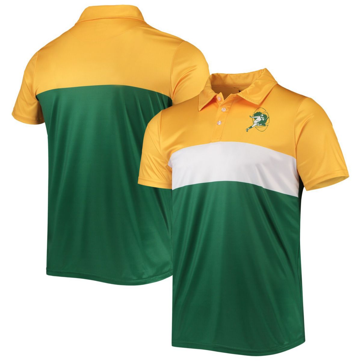 Мужская Футболка FOCO Green Bay Packers Retro Colorblock FOCO