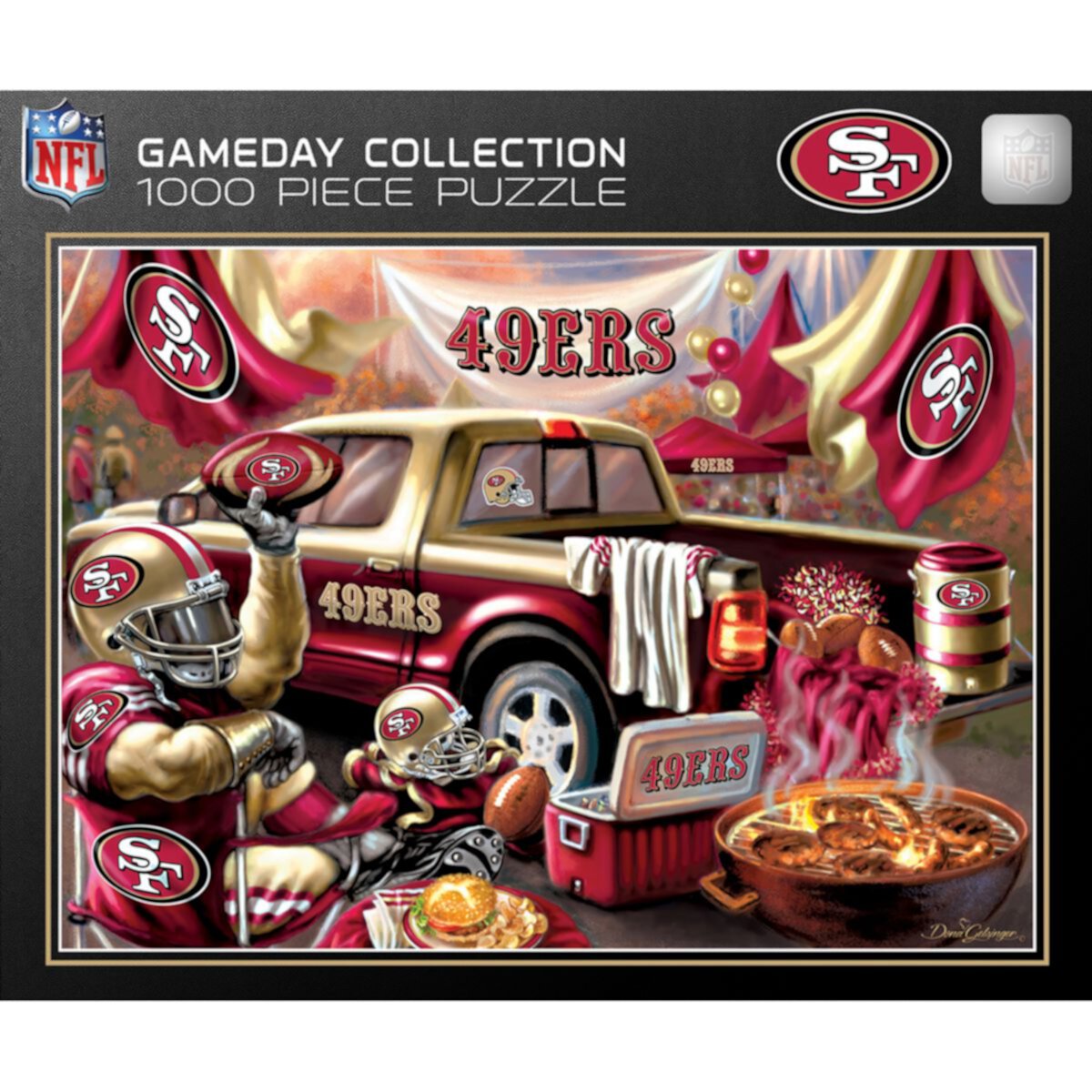 Пазл San Francisco 49ers на 1000 деталей, в собранном виде 49 см x 68 см Unbranded