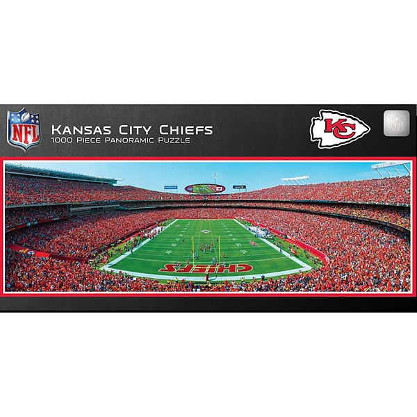 Панорамные пазлы Kansas City Chiefs, 1000 деталей, изготовленные из качественного плотного картона Unbranded