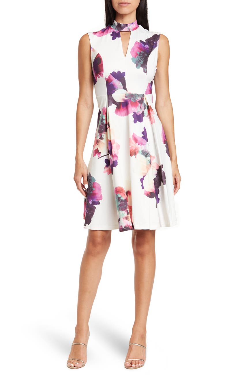 Плиссированное платье с цветочным принтом Papillon