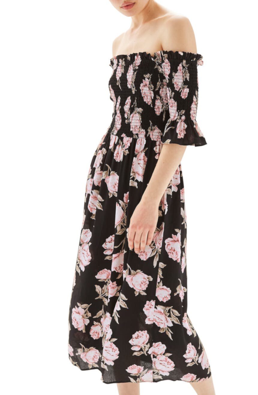 Bardot Rose Midi Dress TOPSHOP