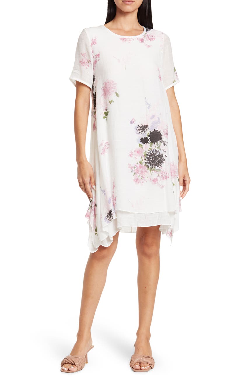 Многослойное платье с цветочным принтом Papillon