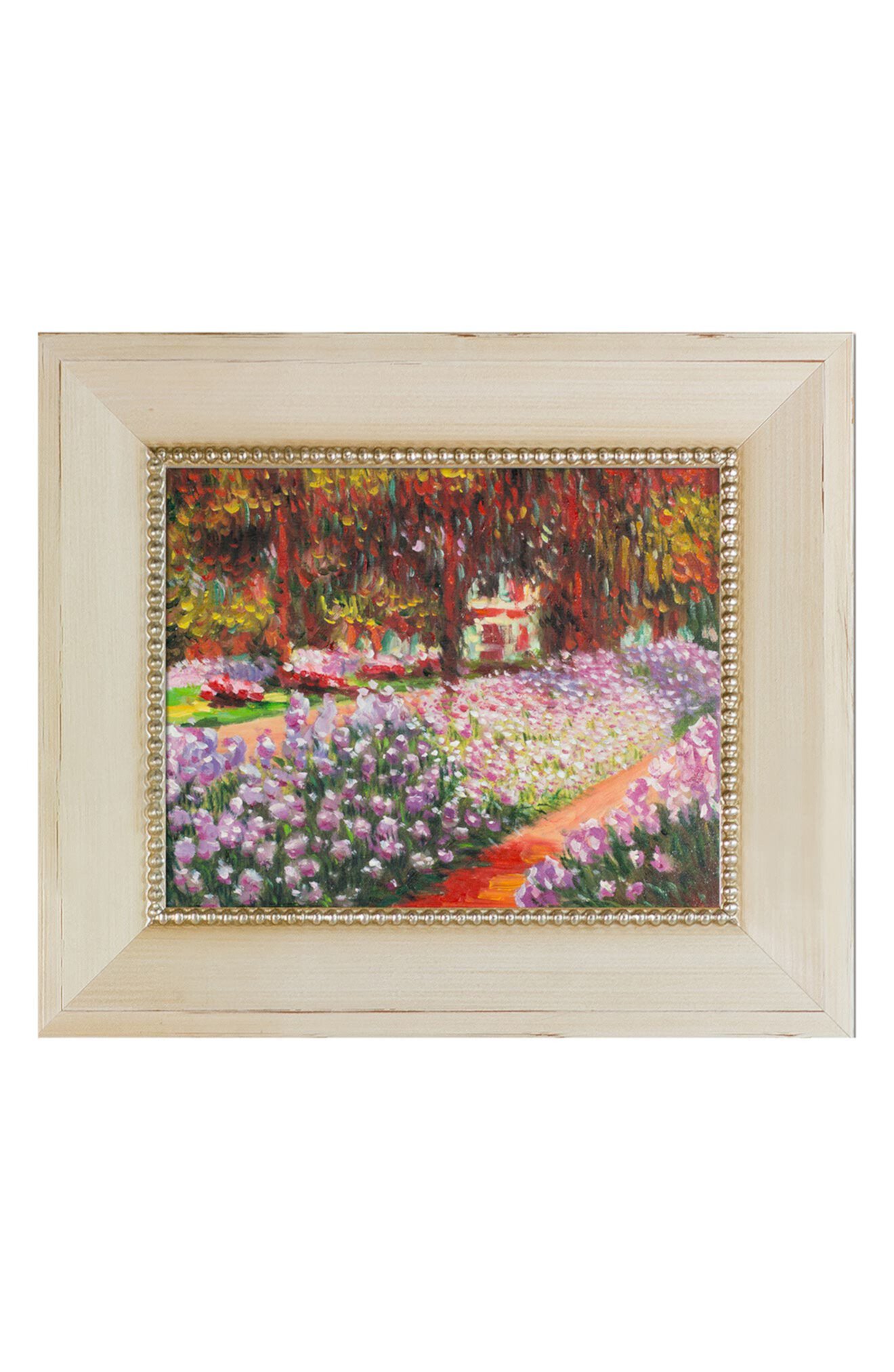 Сад художника в Живерни, картина Моне, ручная роспись маслом, 12,5 x 14,5 дюймов OVERSTOCK ART