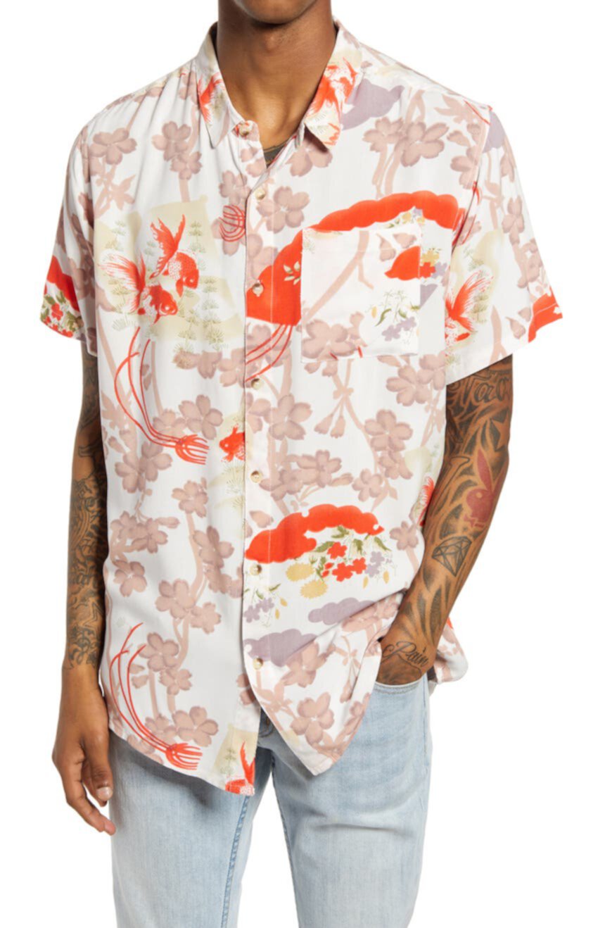 Рубашка с короткими рукавами на пуговицах Rolla's Bon Goldfish ROLLAS