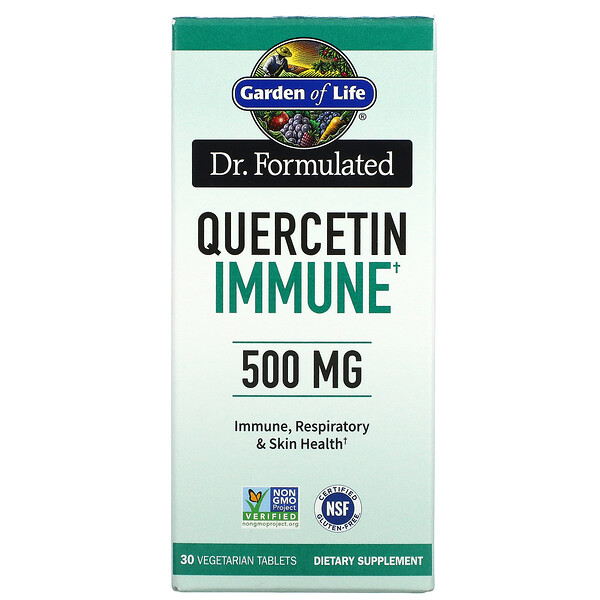 Dr. Formulated, Иммунный кверцетин, 500 мг, 30 вегетарианских таблеток Garden of Life