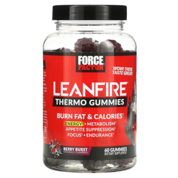 Leanfire Thermo Fat Burner Gummies, Berry Blast - 60 жевательных конфет - Force Factor Force Factor