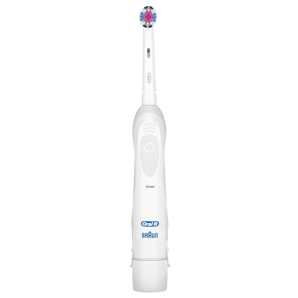 Oral-B 3D White Brilliance отбеливающая зубная щетка на батарейках, белая, 1 зубная щетка Oral-B
