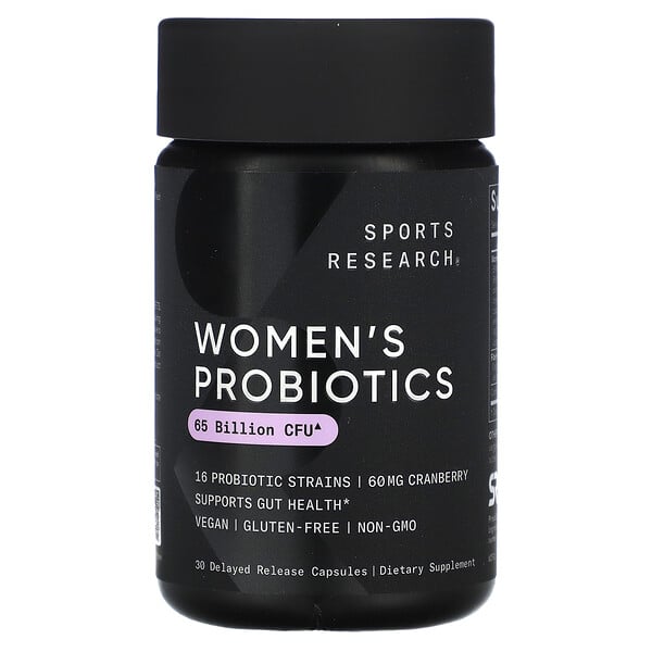 Women's Probiotics, Cranberry, 65 Billion CFU, 30 Delayed Release Capsules (Капсулы) Sports Research