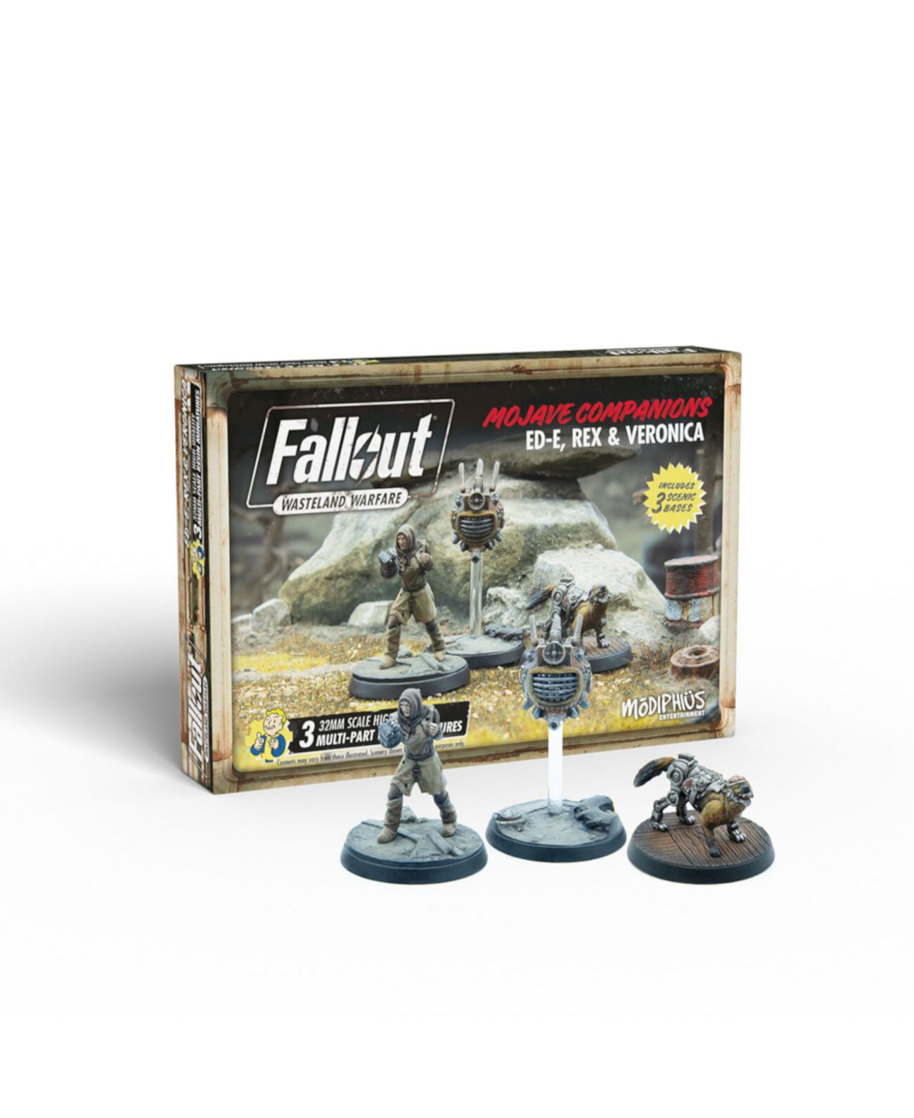 Fallout — Wasteland Warfare Эд-Э, Рекс и Вероника Modiphius