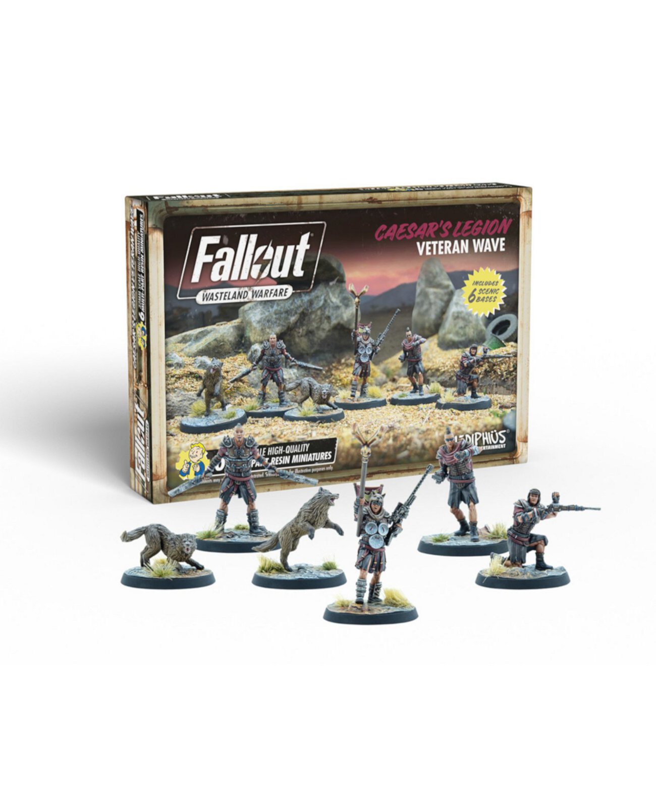 Fallout Wasteland Warfare Veteran Wave, Легион Цезаря, 12 предметов Modiphius
