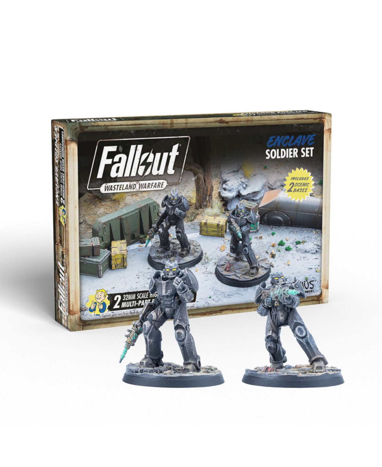 Солдаты анклава Fallout Wasteland Warfare, 2 предмета Modiphius
