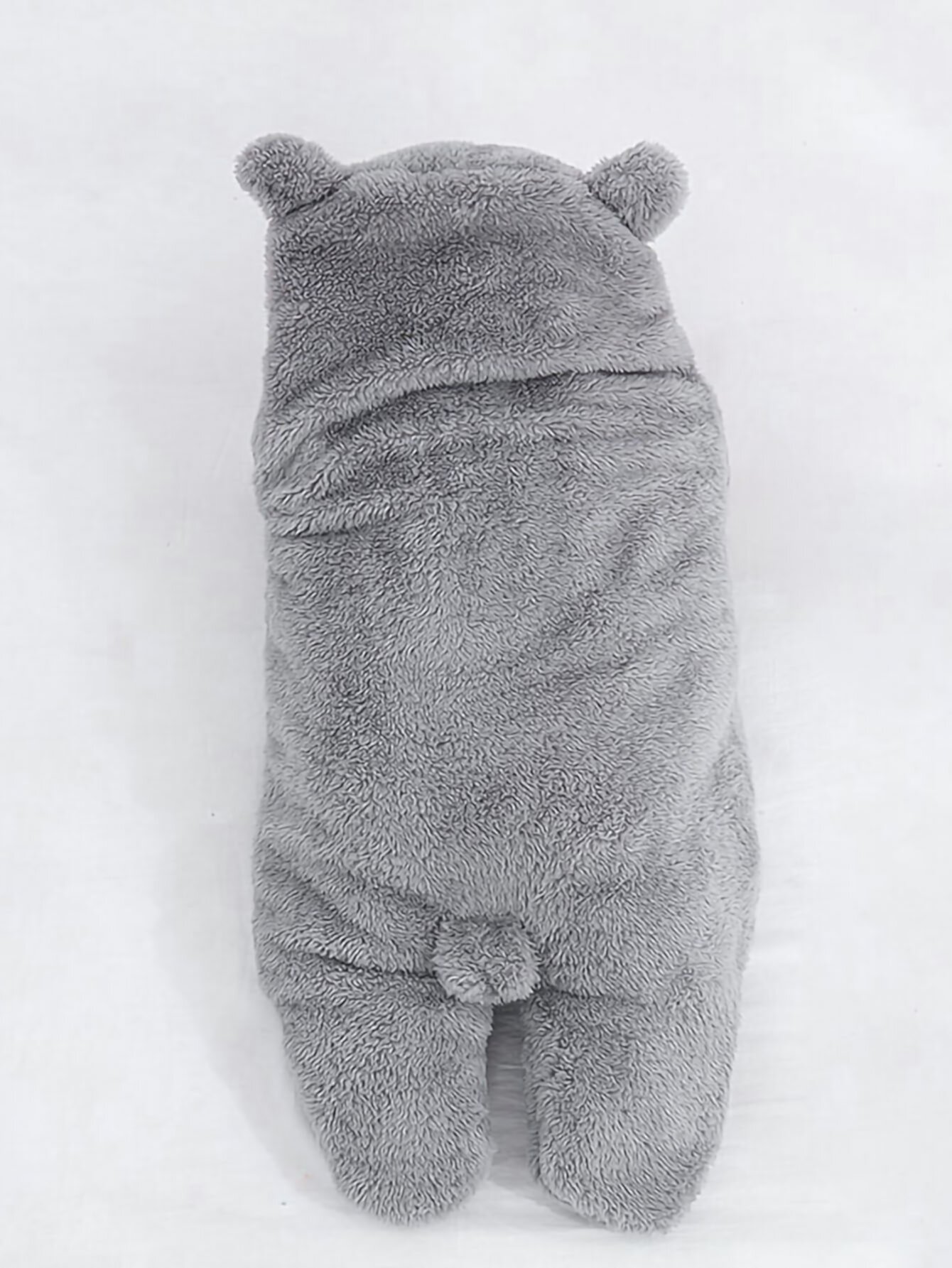 Детский фланелевый спальный мешок с капюшоном и ушками 3D SHEIN