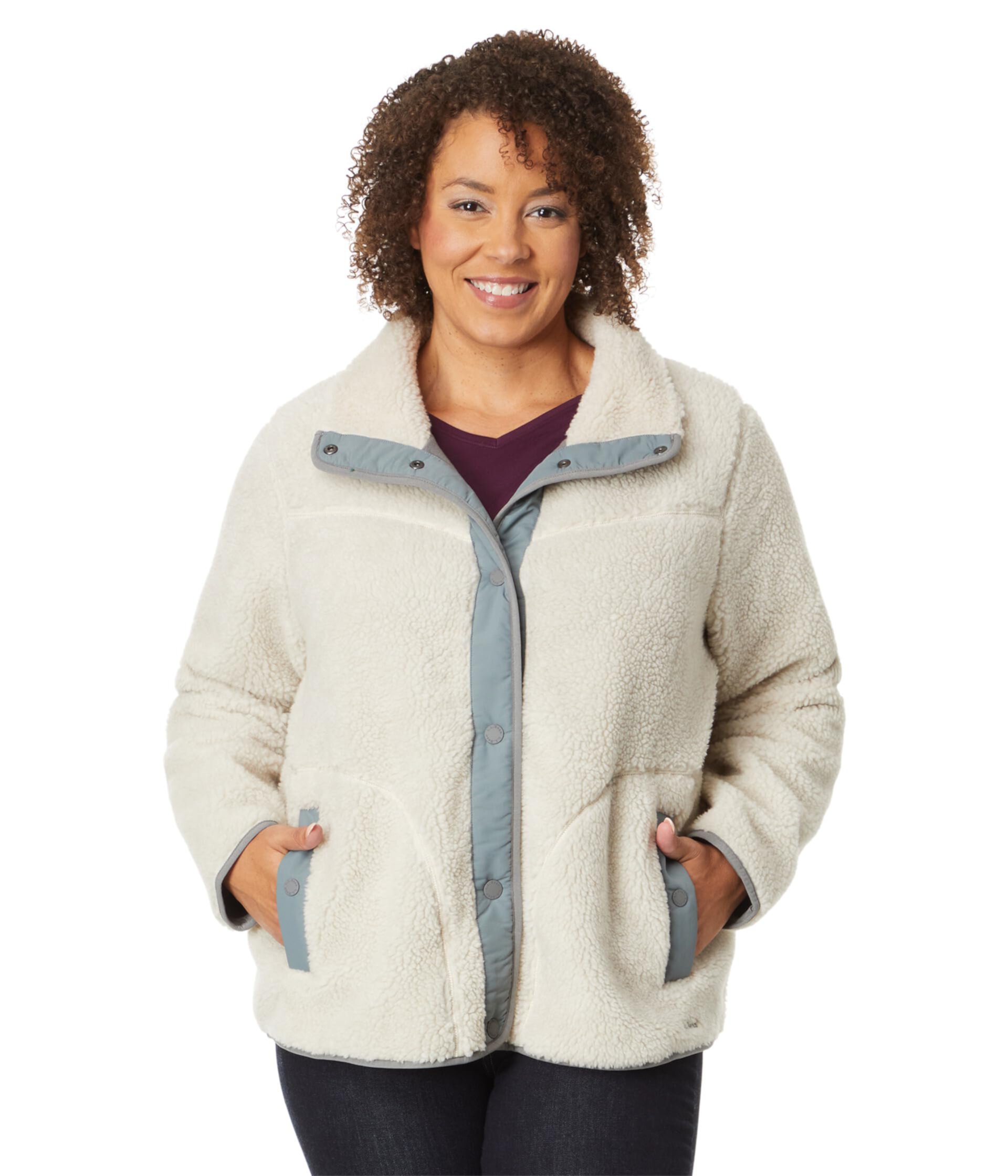 Женская Куртка L.L.Bean Bean's Sherpa Fleece для полных L.L.Bean