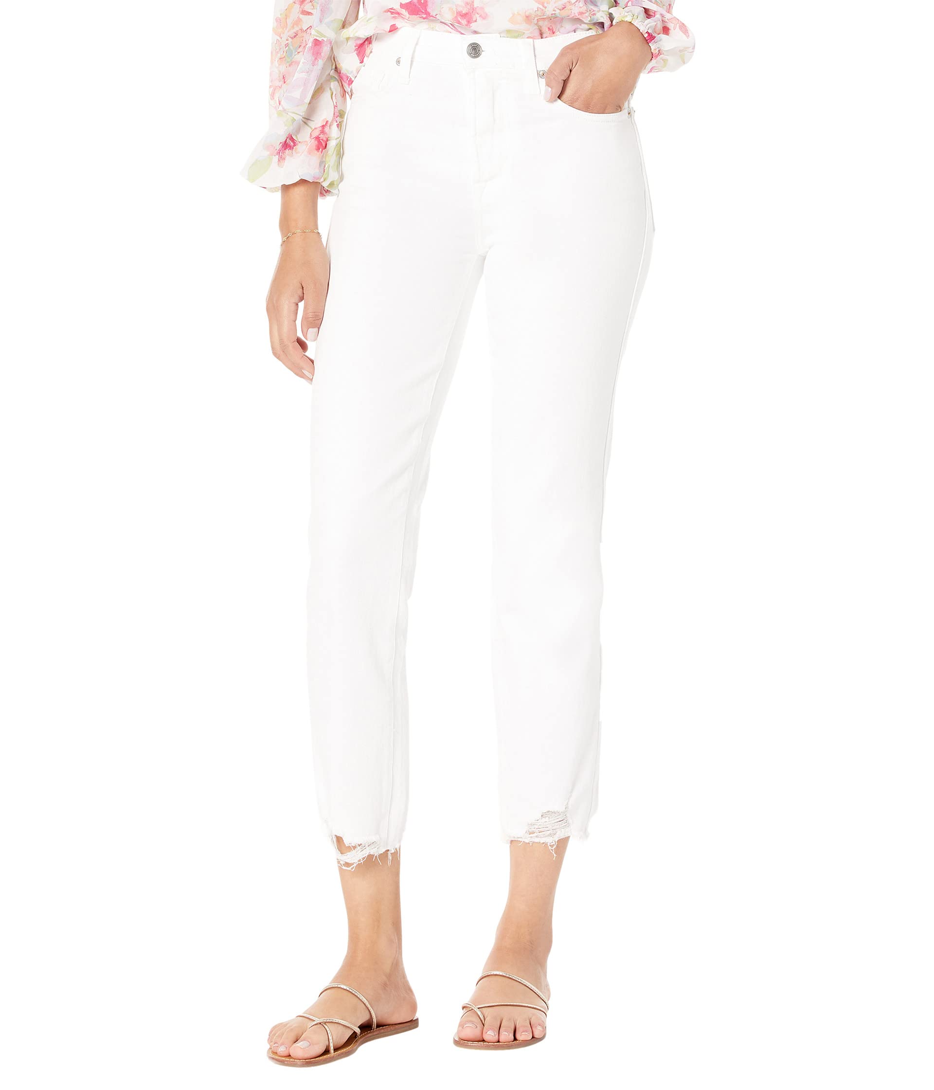 High-Waisted Cropped Straight in Soleil 7 For All Mankind