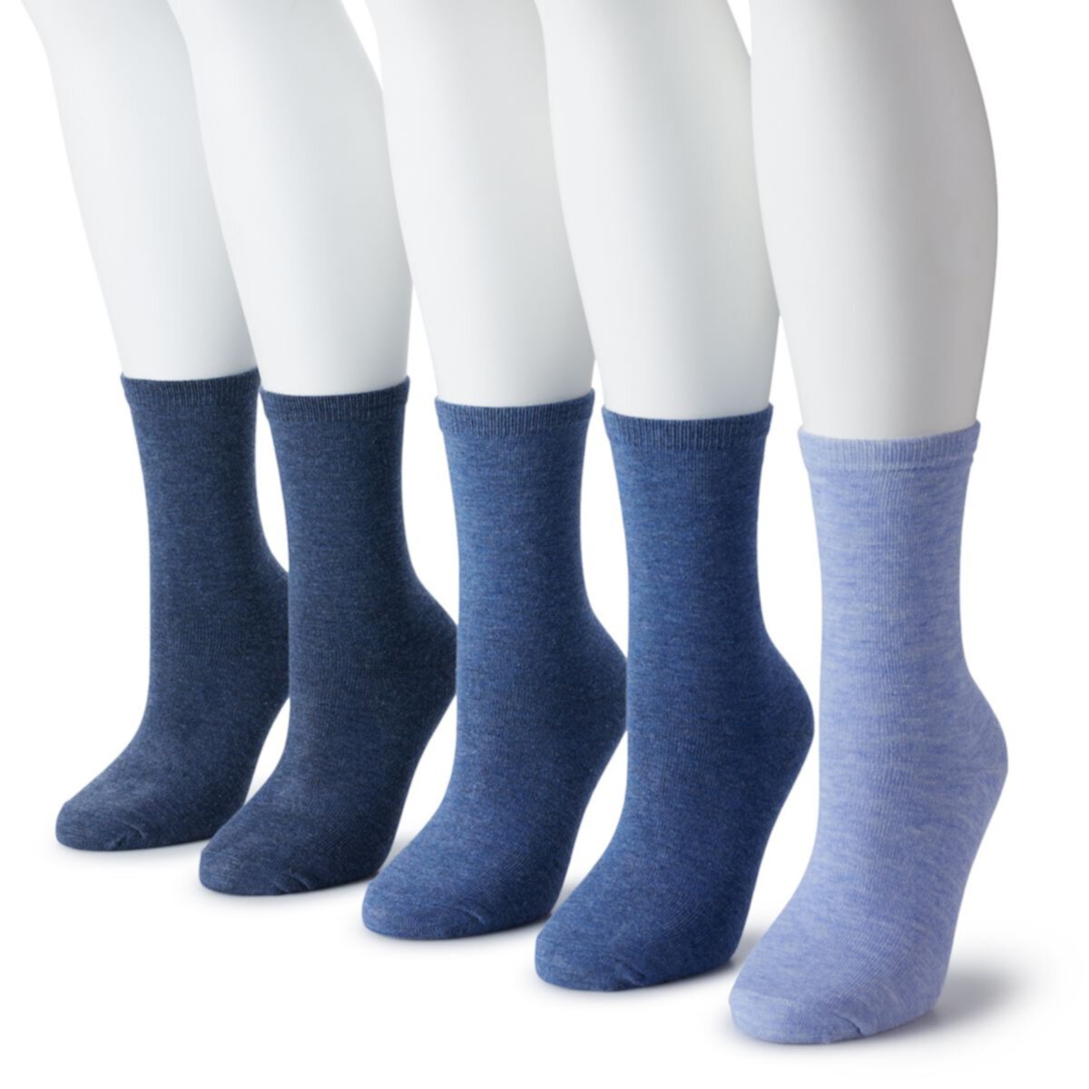 Набор из 5 пар однотонных вязаных носков с круглым вырезом для женщин Sonoma Goods For Life® SONOMA
