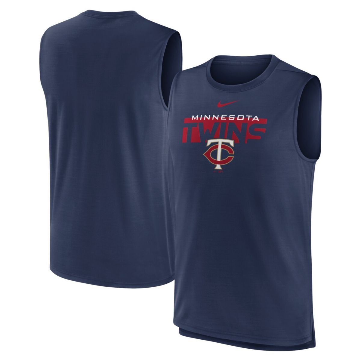 Мужская майка Nike с логотипом Minnesota Twins и технологией Dri-FIT Nitro USA