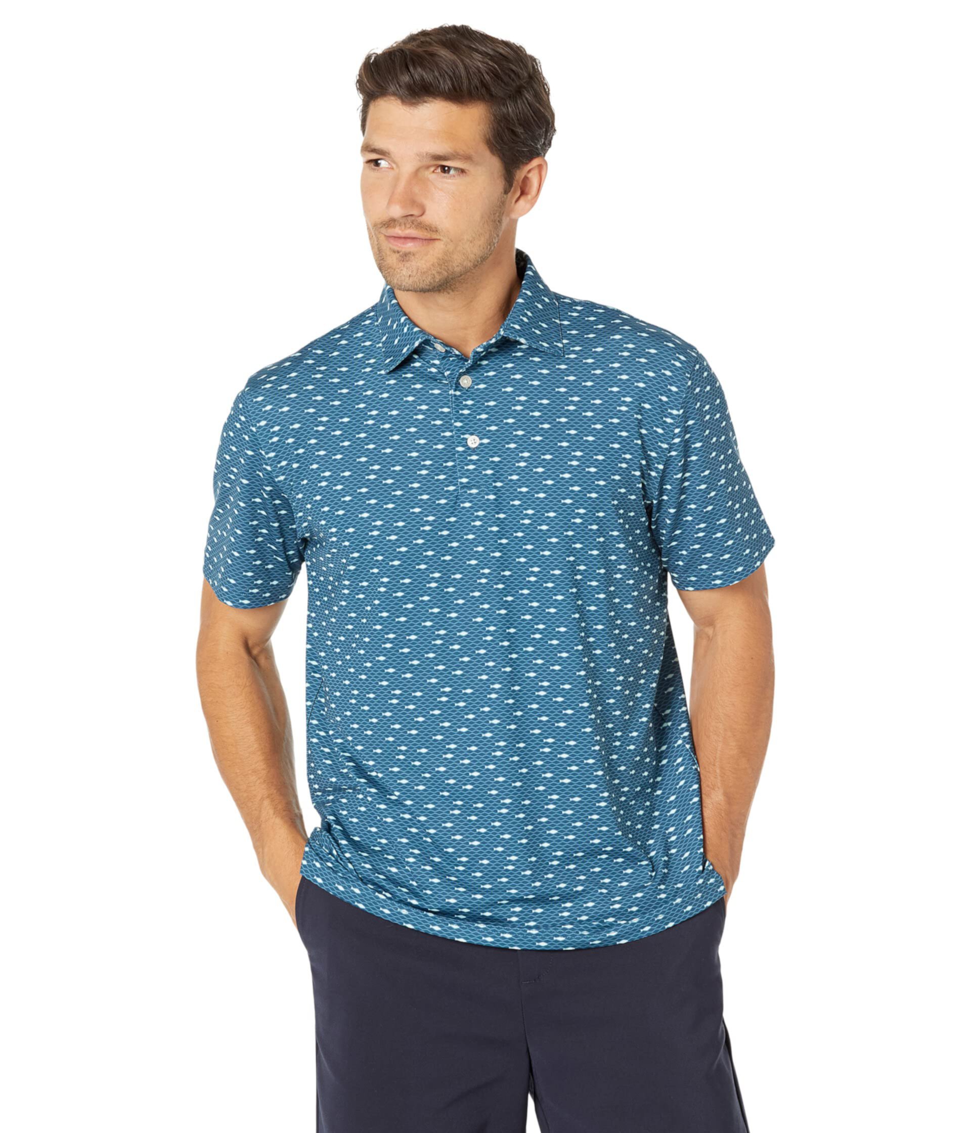 Driver Can Short Sleeve Performance Polo Southern Tide