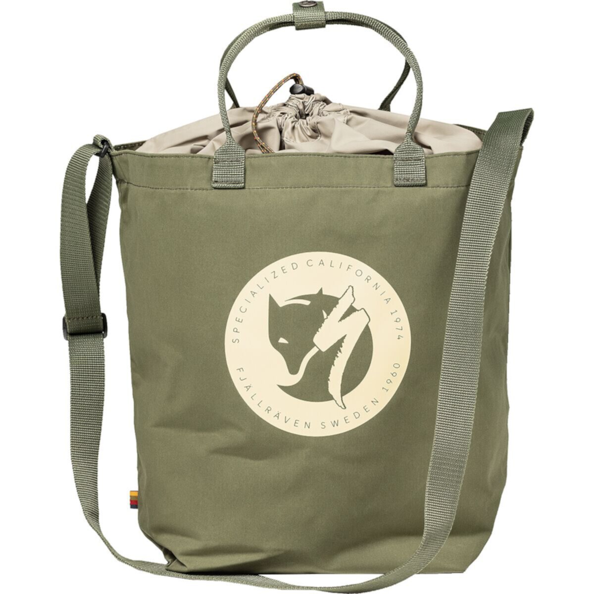 Сумка Fjallraven Cave 20L для велосипедов с регулируемым плечевым ремнем, черная, из G-1000 HeavyDuty Specialized