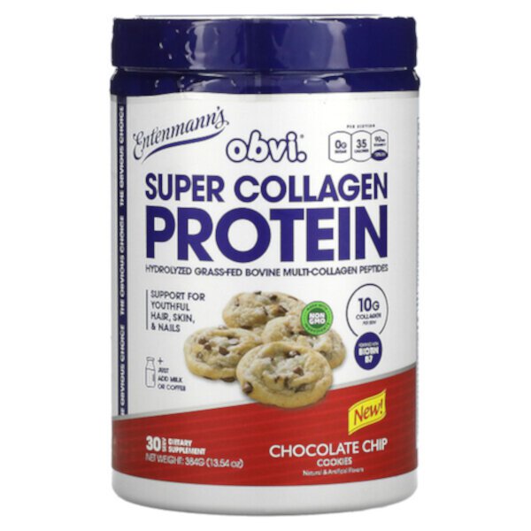 Super Collagen Protein, Entenmann's, 13,54 унции (384 г) Obvi