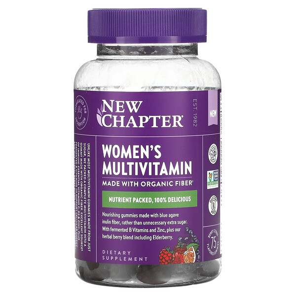 Женские мультивитамины, ягодно-цитрусовые, 75 жевательных конфет New Chapter