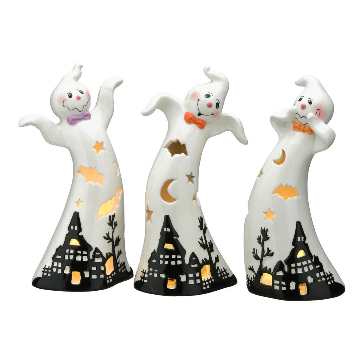 National Tree Company Halloween Ghosts Table Decor Набор из 3-х предметов National Tree Company