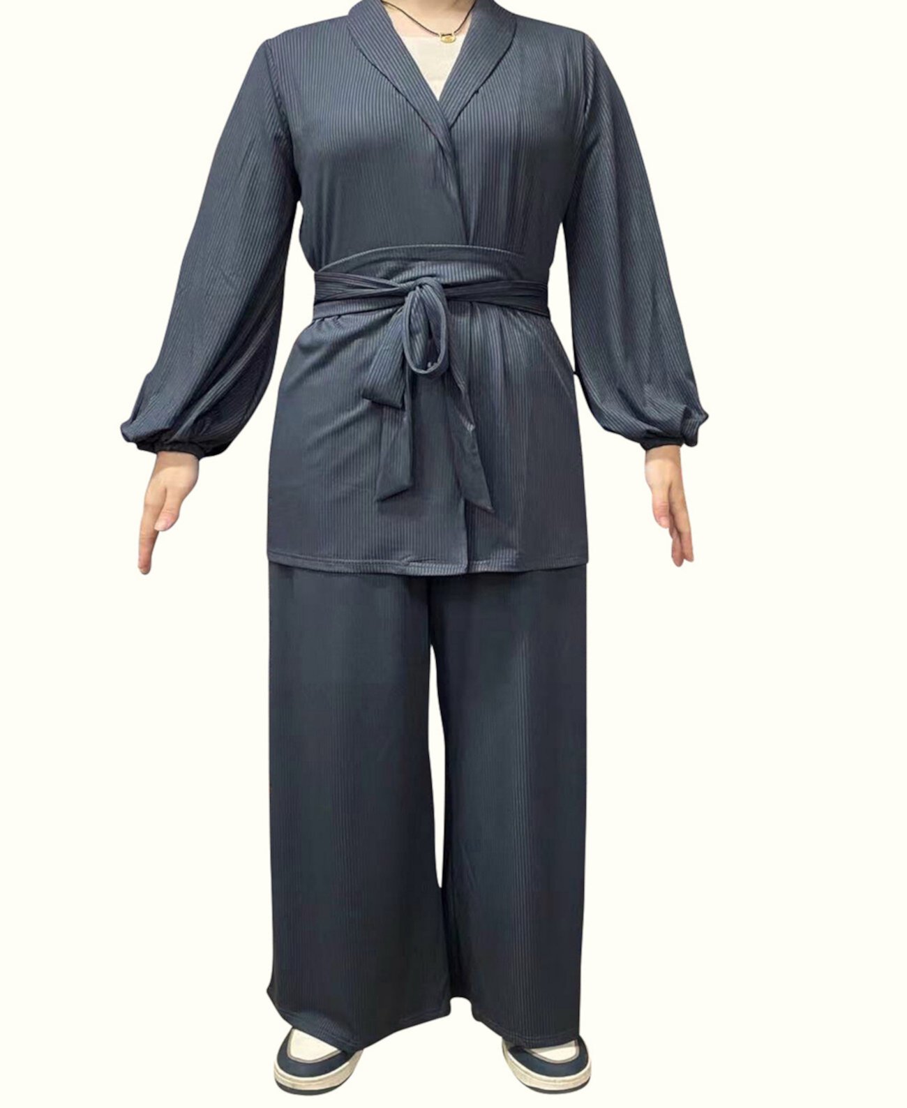 Женский комплект из блейзера и брюк в рубчик, 2 предмета Urban Modesty