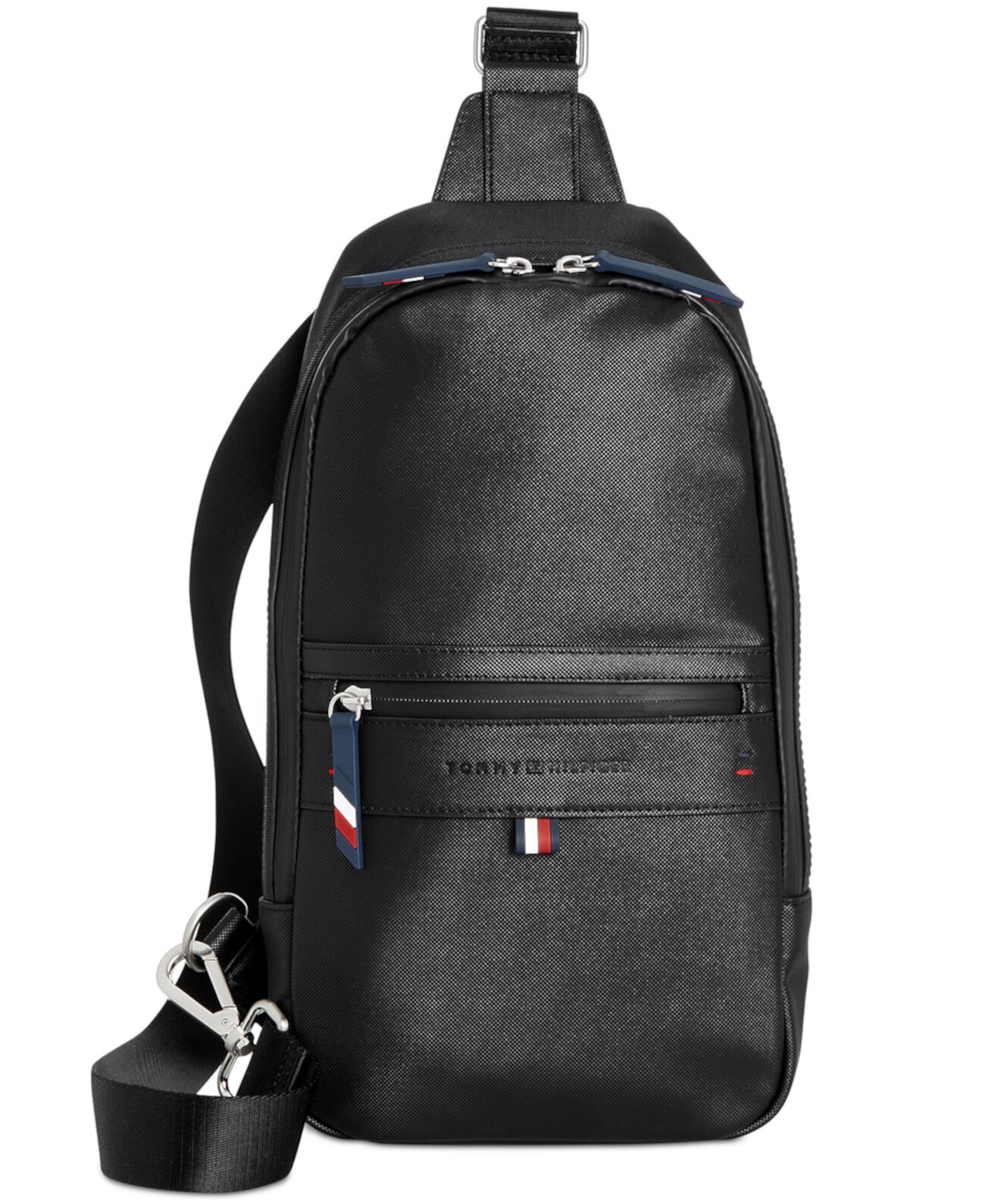 Мужской рюкзак на лямках с тисненым логотипом Leo Tommy Hilfiger